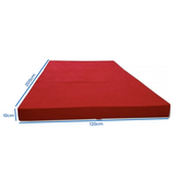 Vouwmatras Rood 120x200x10cm Foam - Comfort & Compact