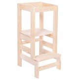 Houten keukentrapje Leertoren 90cm berken multiplex naturel