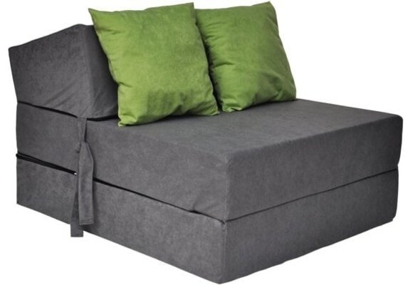 Logeermatras opvouwbaar 200x70x15cm grijs foam