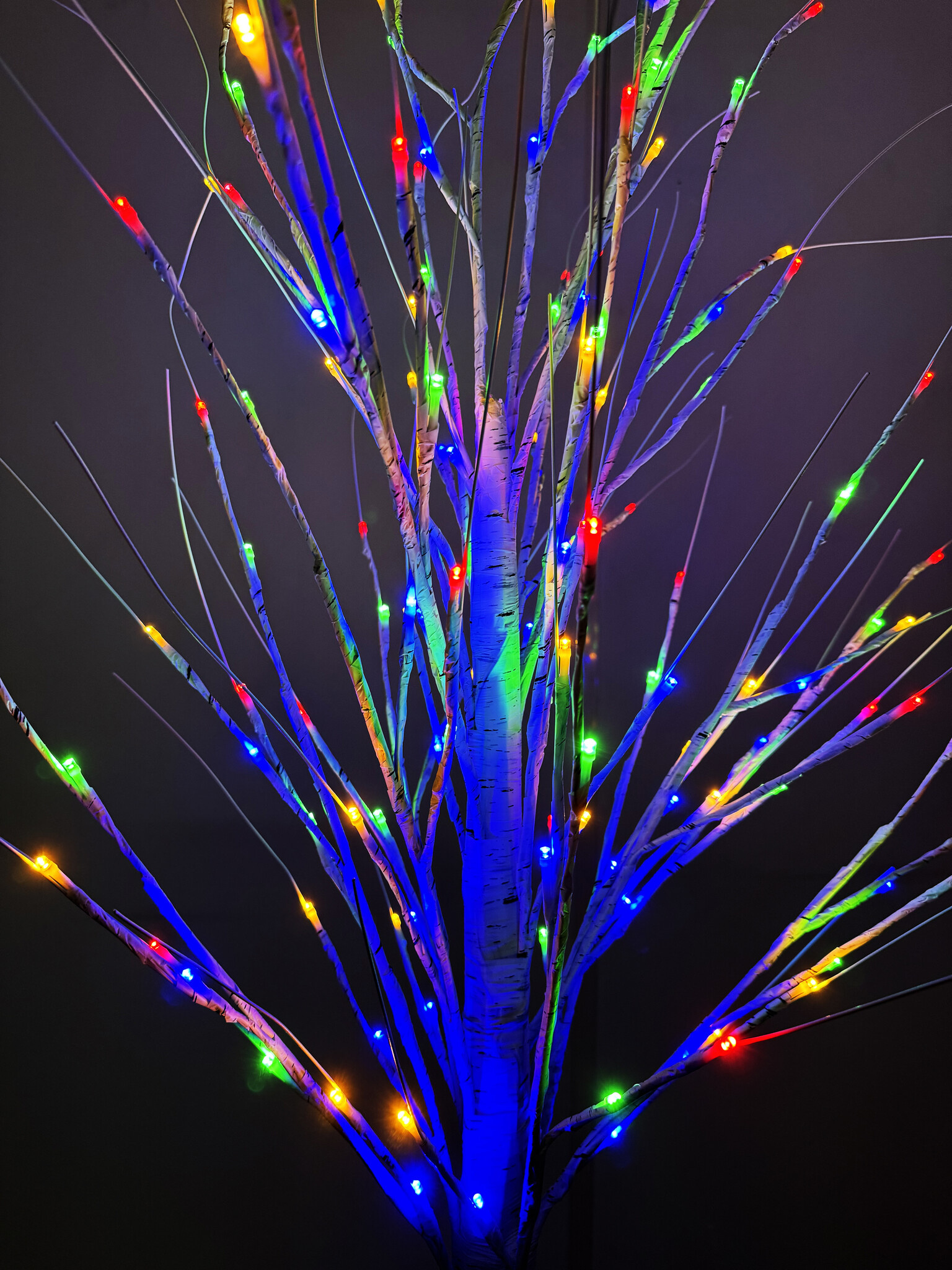 Kunstboom kerstboom met verlichting 180cm wit 144 LED