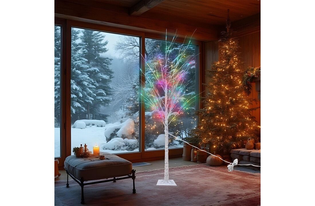 Witte kerstboom 180 cm | Realistisch | Kunstboom met 144 LED