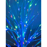 Kerstboom met gekleurde lampjes – Kunstboom 180cm Wit Kunststof