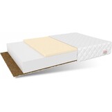 Matras 90x200 koudschuim wit, 10cm dik, foam/kokos/latex