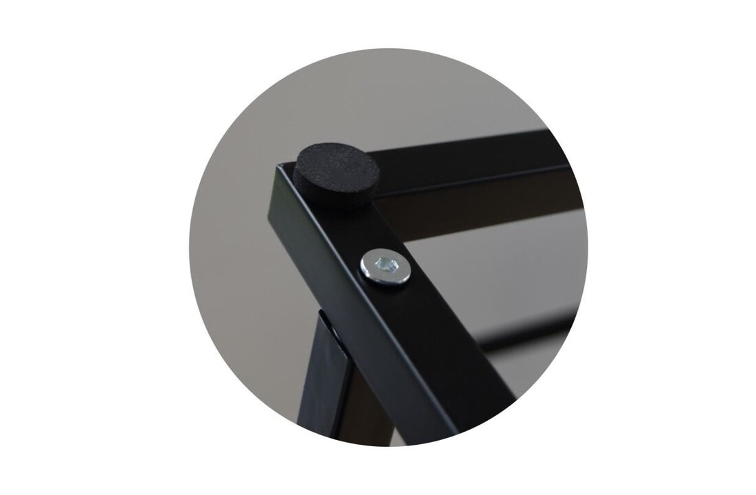 Handdoekenrek badkamer zwart - 3 armen, staal, 45x21.5x84.5cm