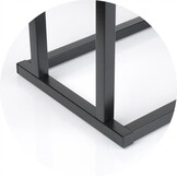 Handdoekhouder vrijstaand mat zwart staal 45x21,5x84,5 cm