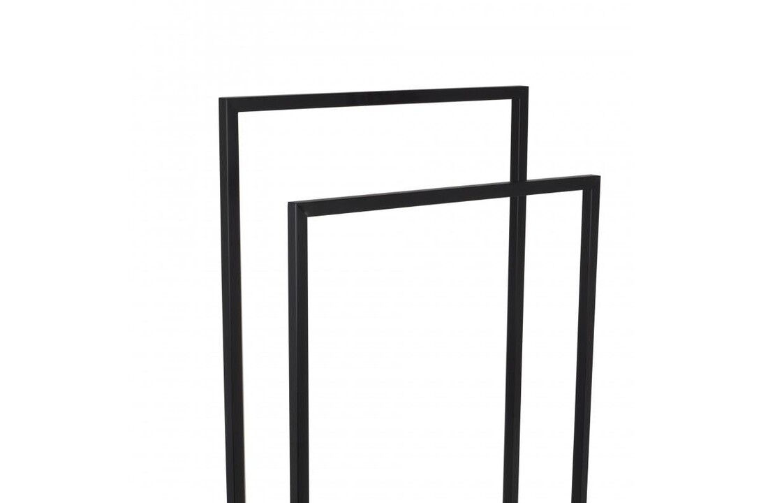 Staande handdoekhouder badkamer - Mat Zwart Staal - 45x21,5x84,5 cm