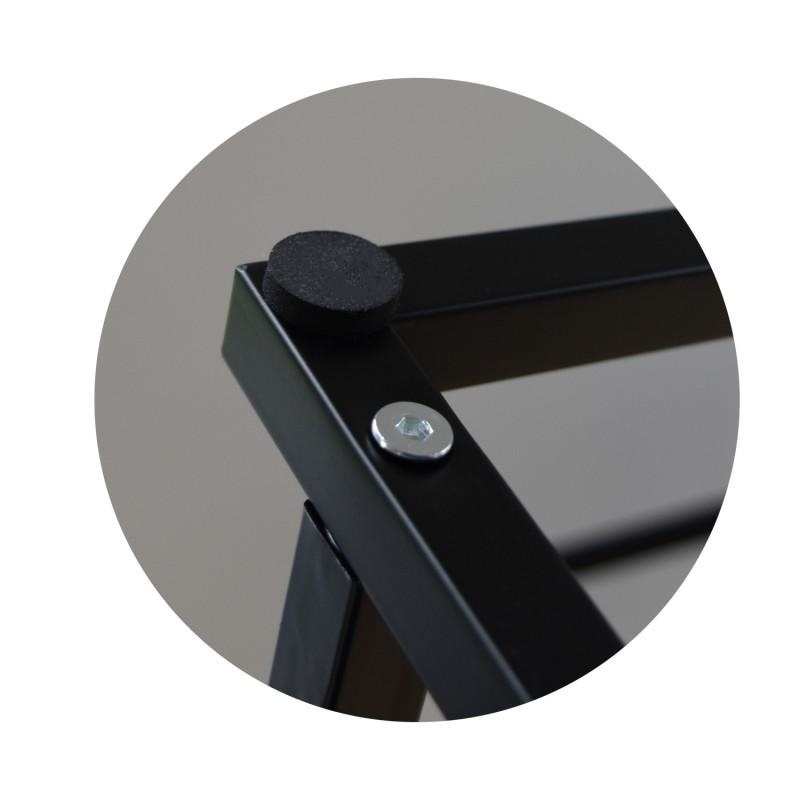 Staande handdoekhouder badkamer - Mat Zwart Staal - 45x21,5x84,5 cm