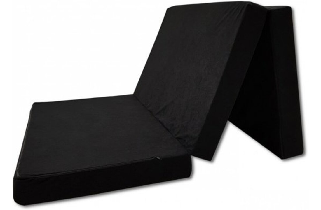 Reismatras Zwart - 80x200x10cm Foam - Comfortabel & Opvouwbaar