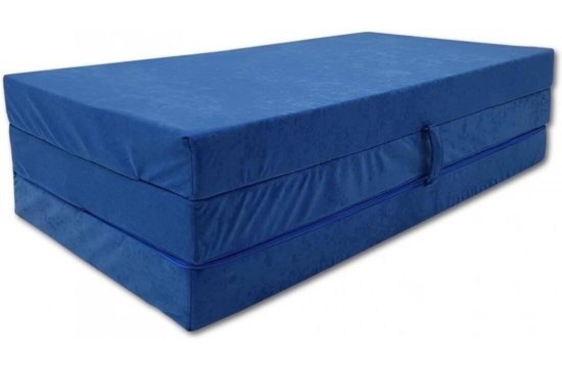Opklapmatras 120x200 - Blauw - Comfortabel Foam - 2 Persoons