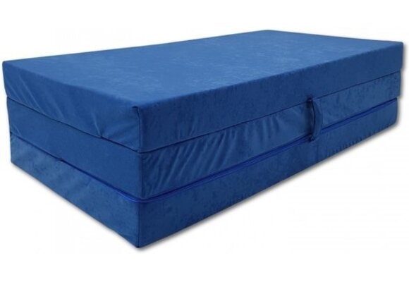Opklapmatras 120x200 - Blauw - Comfortabel Foam - 2 Persoons