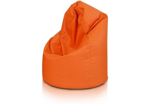 Zitzak fauteuil oranje - 70x70x110cm, Polyester/EPS-kralen