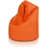 Loungestoel zitkussen oranje 70x70x110 cm polyester
