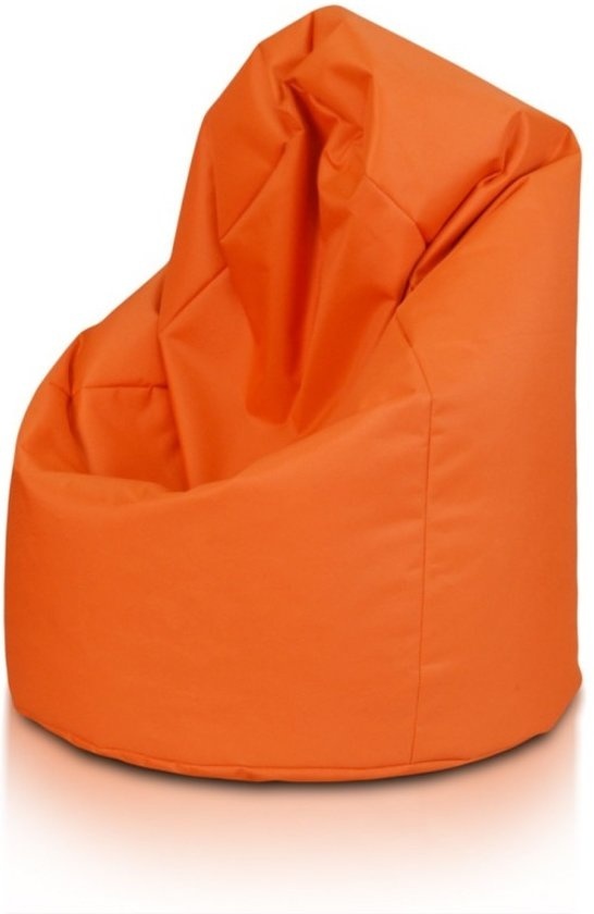 Relaxkussen oranje - Zitzak fauteuil 70x70x110cm polyester