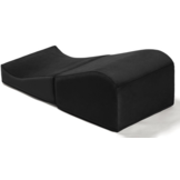 Opvouwbare sekssfa - Rond, Zwart, Foam/Suède