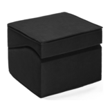 Ergonomische sekssfa – Rond, 120x50cm Zwart Suede