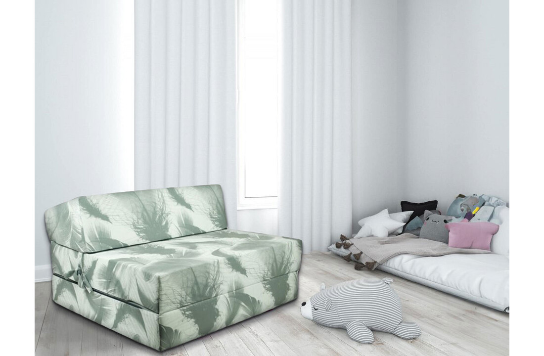 Opvouwbaar matras 90x200 - Groen/Wit Foam, 15cm dik