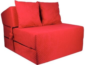 Opvouwbaar logeermatras 200x70x15 cm Rood - Comfortabel & Compact