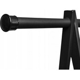 Schoenenrek kledingrek zwart metaal 150x64,5x43,5 cm