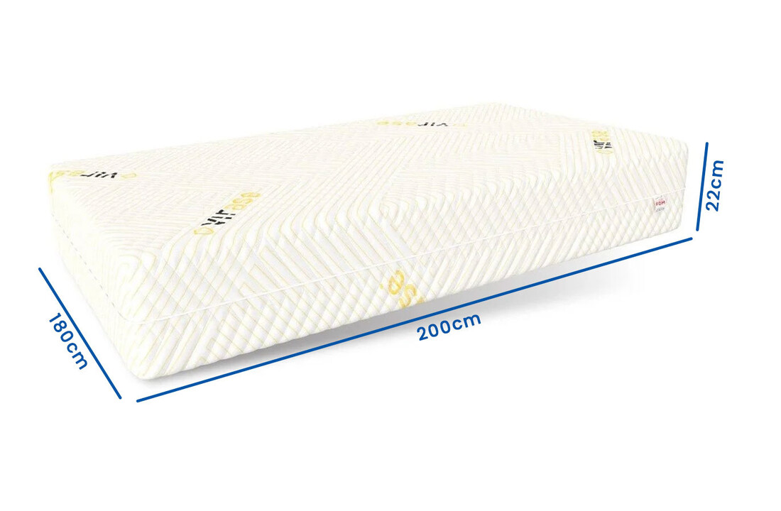 Matras 22 cm dik - 180x200 Pocketvering 7-zone H3/H4