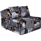 Vouwmatras logeermatras - 200x70x15cm - Geel - Foam