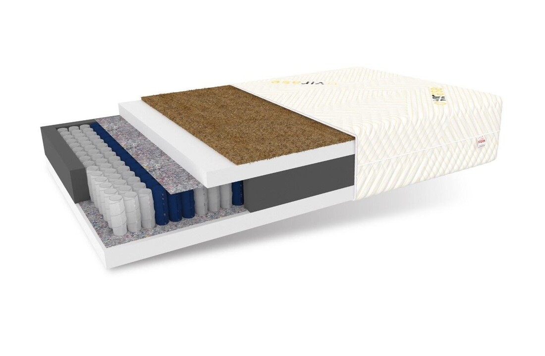 Pocketvering matras extra dik - 7 zone, 200x200 cm, H3/H4