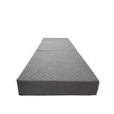 Opvouwbaar logeermatras grijs 200x70x15 cm foam EU-kwaliteit