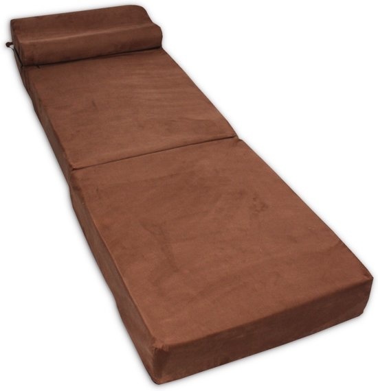 Campingmatras 15cm dik - 70x200cm Bruin Koudschuim