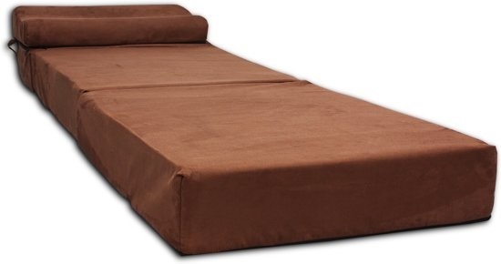 Campingmatras 15cm dik - 70x200cm Bruin Koudschuim