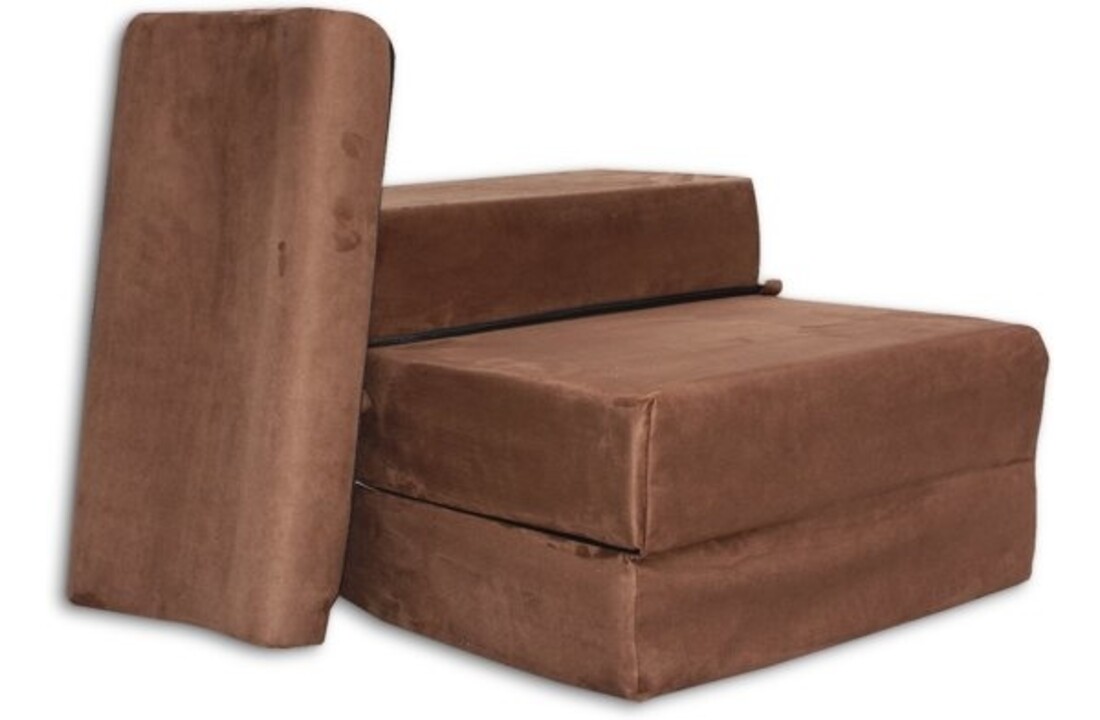 Campingmatras 15cm dik - 70x200cm Bruin Koudschuim