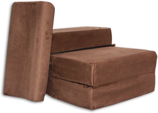 Campingmatras 15cm dik - 70x200cm Bruin Koudschuim