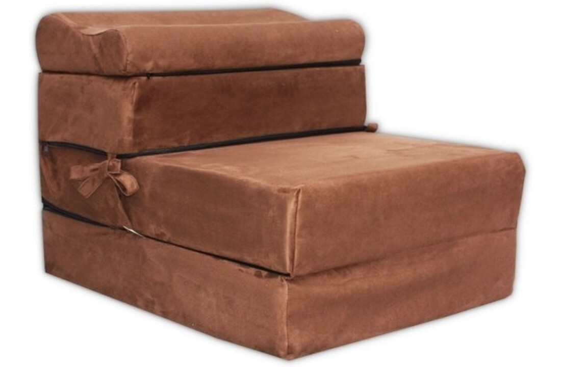 Campingmatras 15cm dik - 70x200cm Bruin Koudschuim