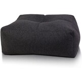 Grote poef Luca - 75x30cm - Grafiet vilt