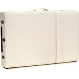 Massagetafel hout XXL crème, 223cm, 3 segmenten, verstelbaar