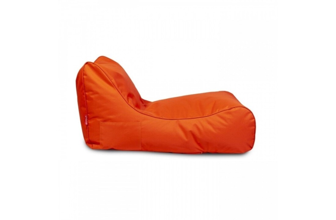 Relax poef wasbaar - Oranje polyester - 115x65x60 cm