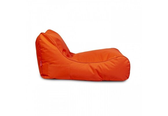 Relax poef wasbaar - Oranje polyester - 115x65x60 cm