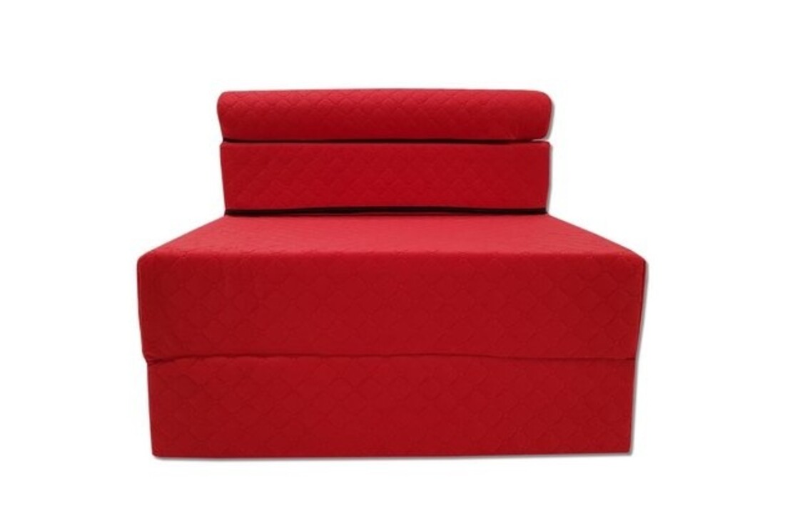 Opvouwbaar matras 200x70 | Luxe rood schuimmatras voor logeer/camping