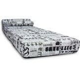 Campingmatras opvouwbaar 70x200cm Wit/Zwart Foam - Ideaal voor Camping & Logeren