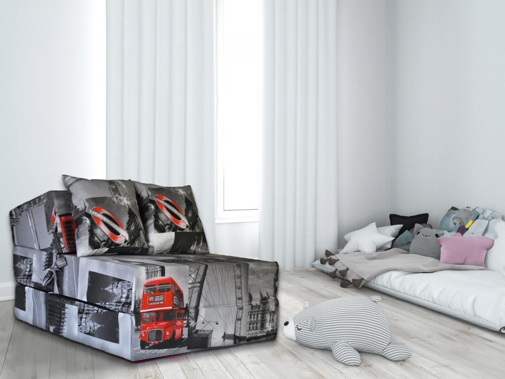 Logeermatras opvouwbaar 200x70x15cm grijs foam