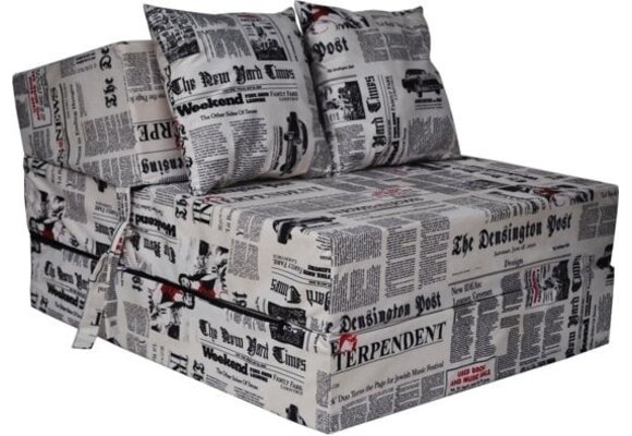 Logeerbed klapbed opvouwbaar 200x70x15 cm Foam Wit/Zwart