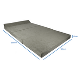 Campingmatras 120x200 Grijs - Opvouwbaar Logeermatras Foam 10cm