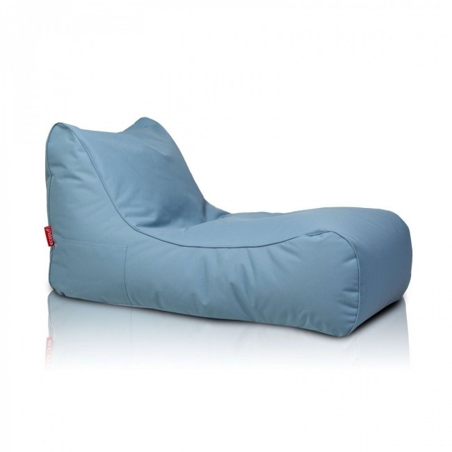 Relax poef buiten | Blauw | Waterdicht Polyester | 115x65x60cm
