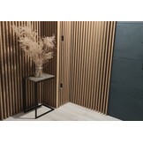 Koffietafel C-vormig | 40x30x62cm | MDF/Metaal | Donkergrijs