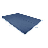 Opklapmatras 2 persoons Navy 195x120cm Foam - Wasbare Hoes