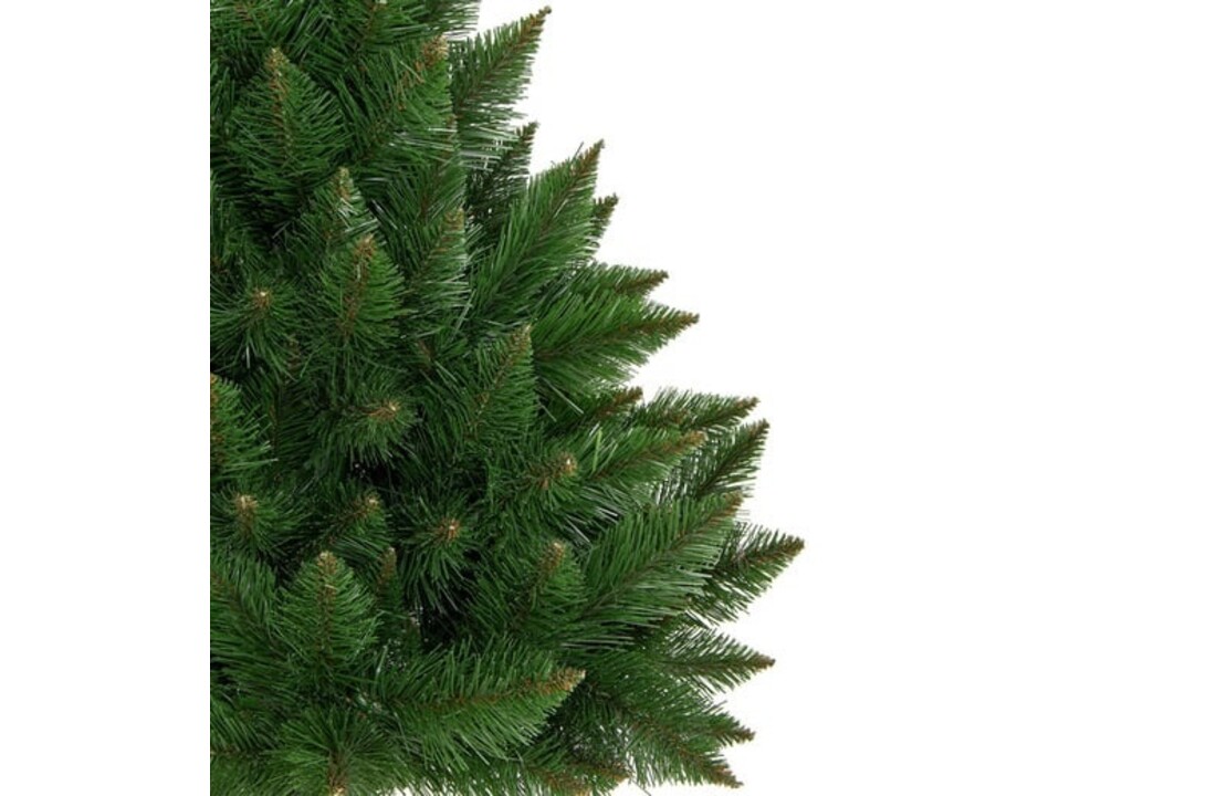 Kerstboom met houten stam 160cm groen PVC/grenen