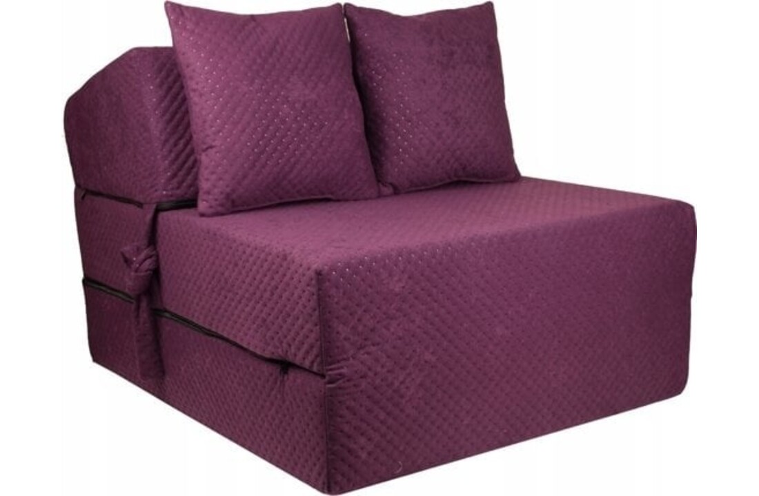 Logeermatras opklapbaar - Luxe 200x70x15cm Paars Foam