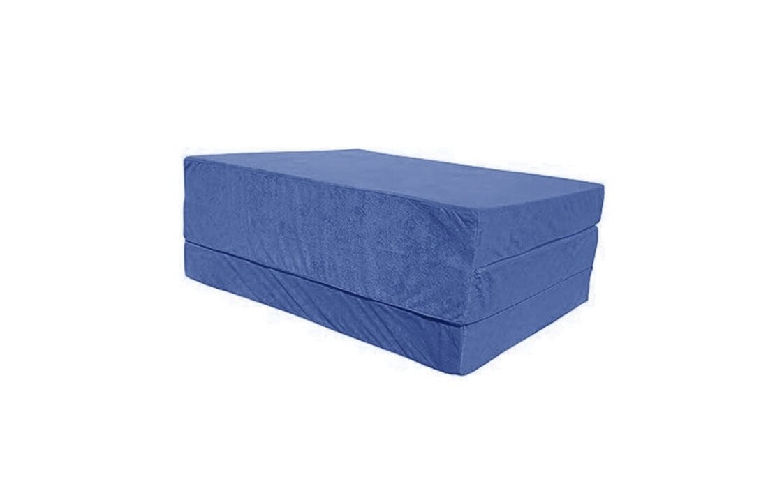 Reismatras draagtas - Navy blauw - 195x70x8 cm - Foam