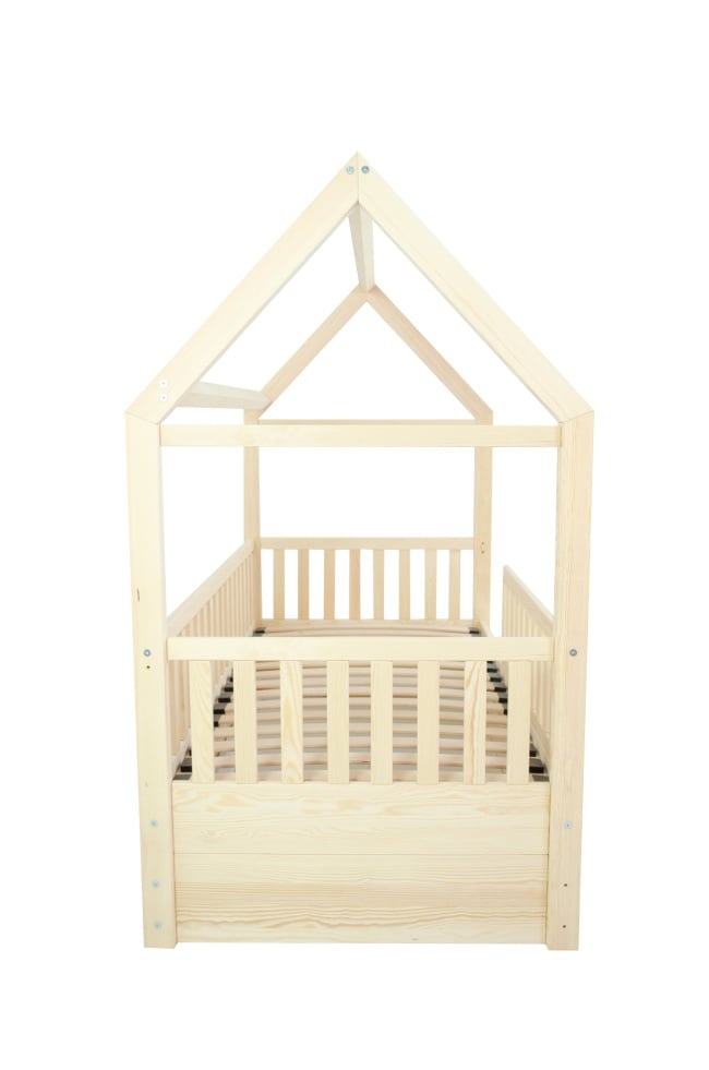 Bed met lade hout - Huisbed 80x160cm grenen naturel