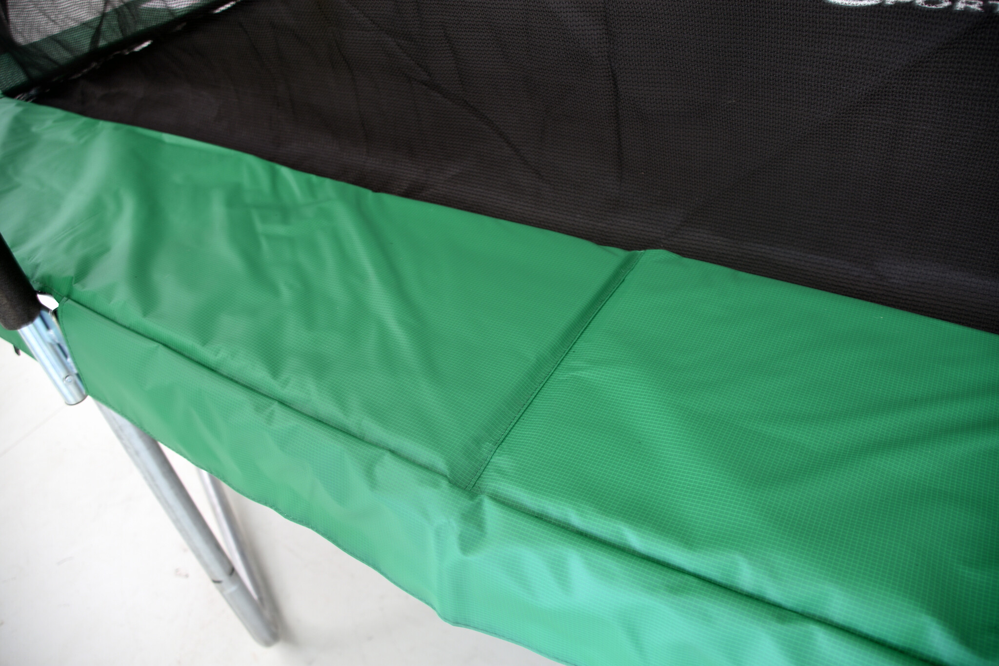 Trampoline rechthoekig - 318 x 253 cm - met net - groen