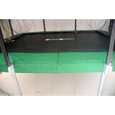 Trampoline rechthoekig - 318 x 253 cm - met net - groen
