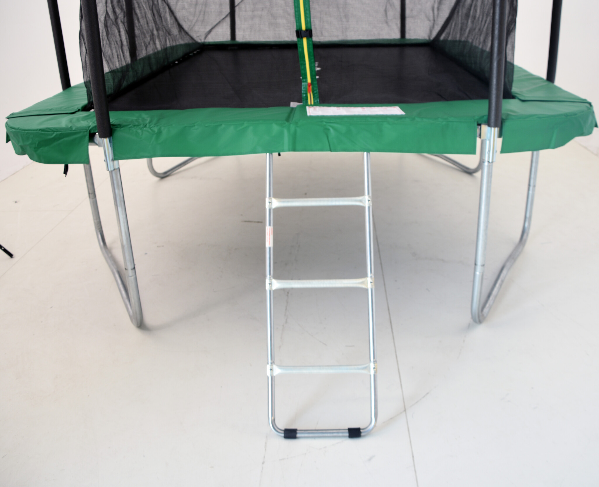 Trampoline rechthoekig - 318 x 253 cm - met net - groen